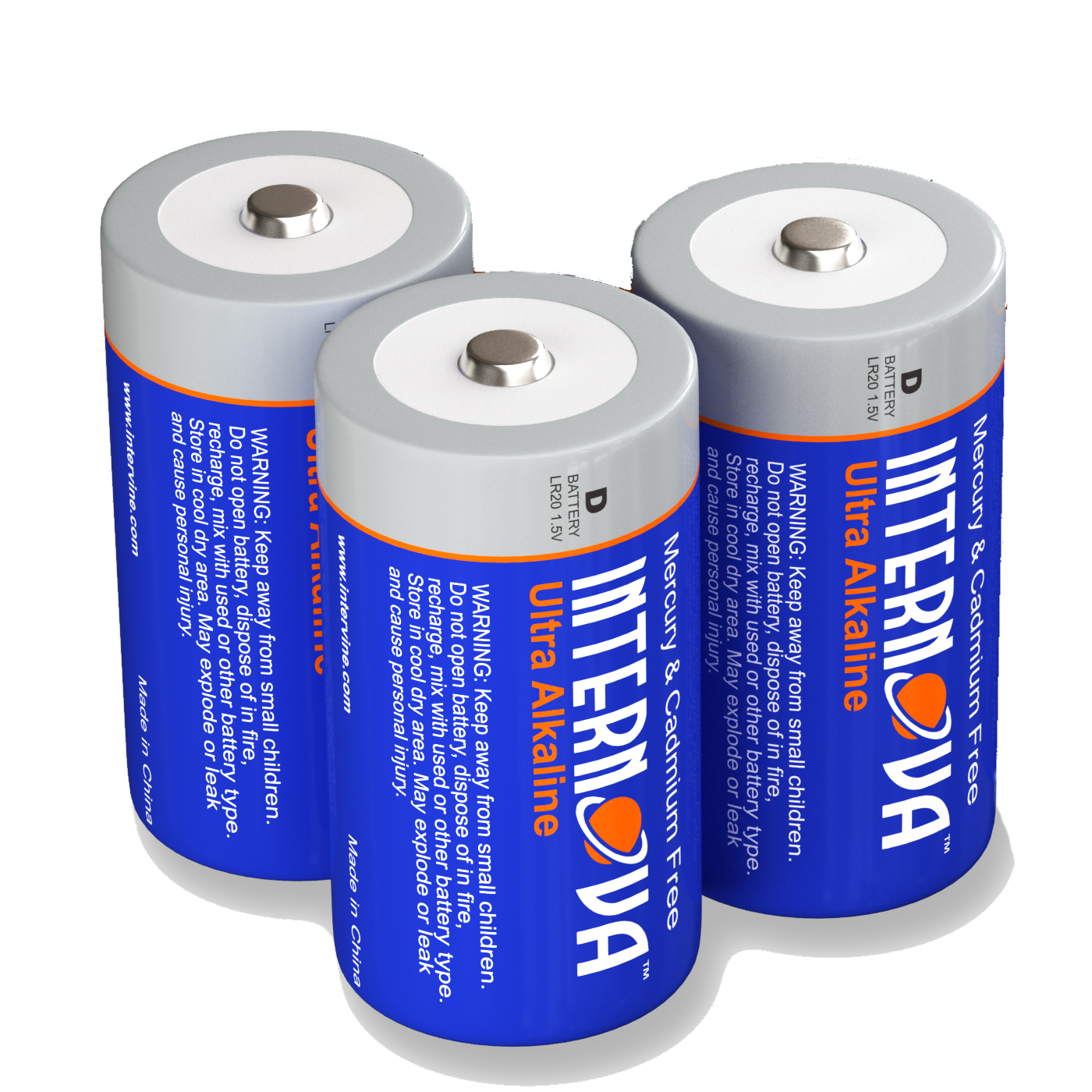 Internova Ultra Alkaline D Batteries, LR20 1.5V Cell High Performance