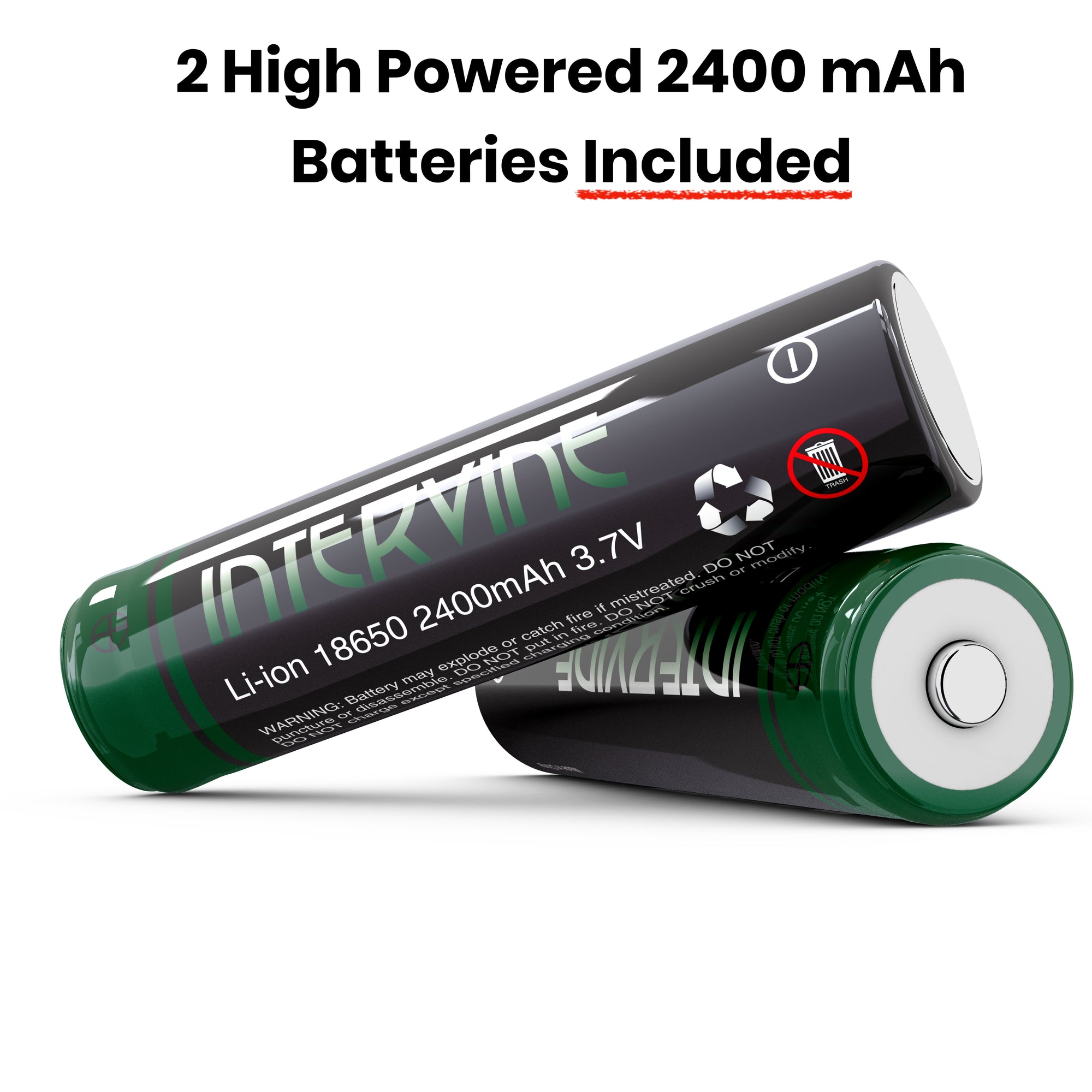 Battery Double Batteries 18650  Double Rechargeable Batteries