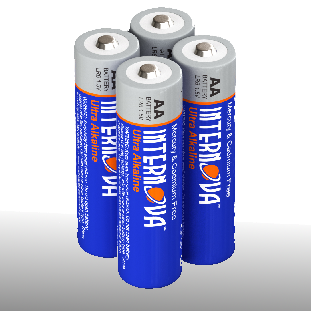 AA/LR6 Alkaline Batteries, 4-pack 
