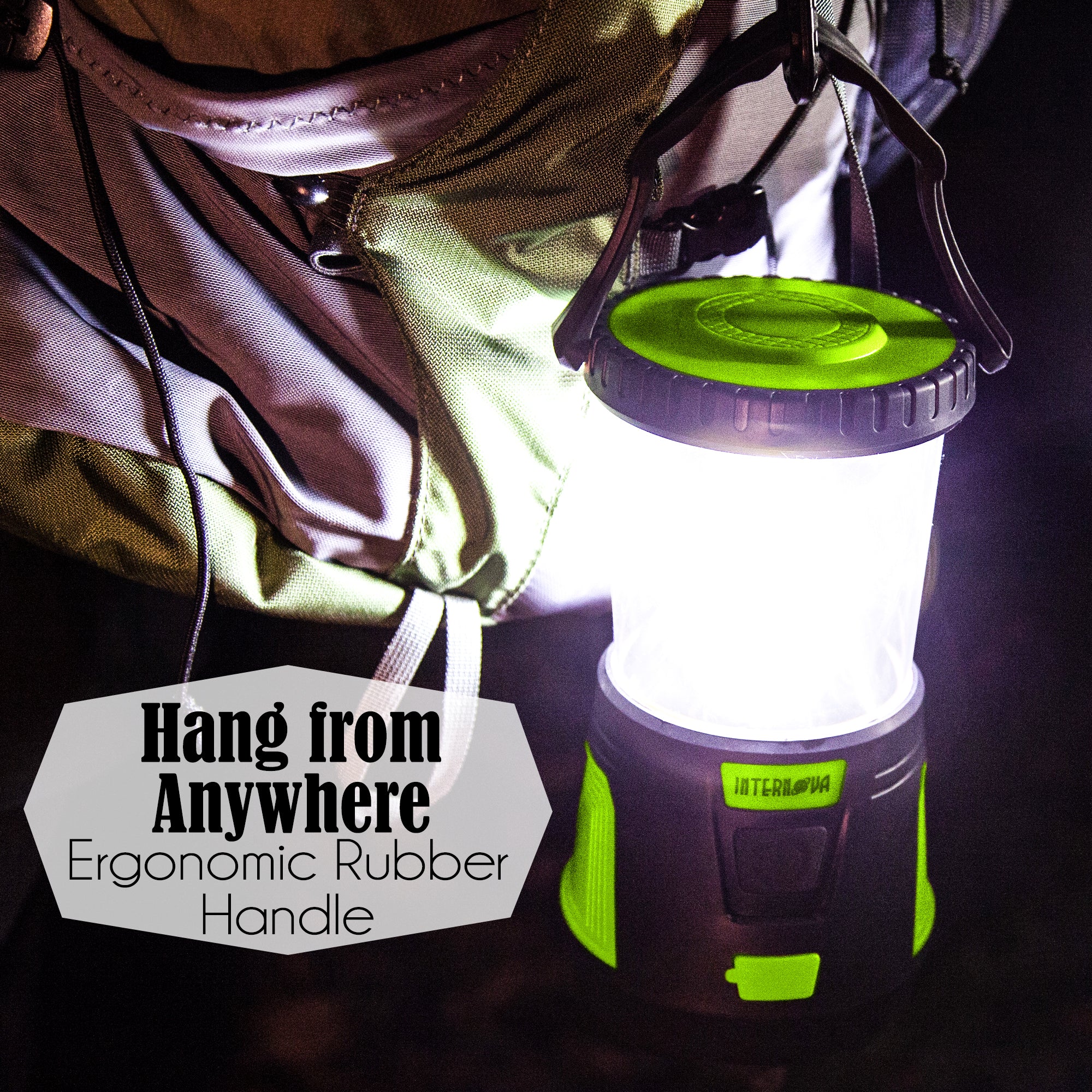 Halo 1000 Lumen Rechargable Lantern withPower Bank ,Black