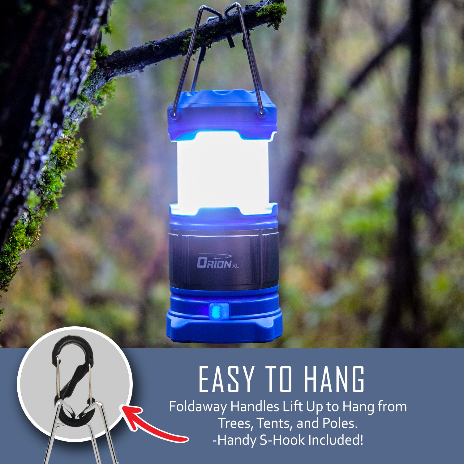 PORTAL Camping Lantern Rechargeable, Portable LED Flashlight Lantern,  Camping Light for Power Outages, Emergency, Outdoor Hiking, Hurricane,  Survival